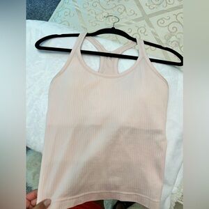 Lululemon strawberry milkshake ebb to street racerback in size 6 small